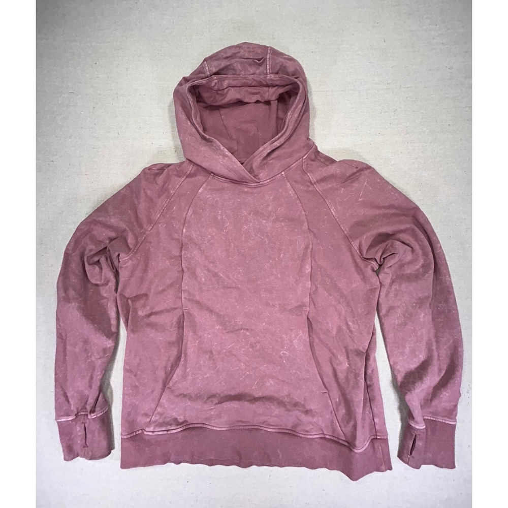 Lululemon Women's 12 Pink Hoodie  Athleisure Wear Performance Work Out Stretch